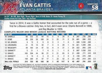 2015 Topps - Limited #58 Evan Gattis Back