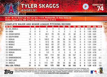 2015 Topps - Limited #74 Tyler Skaggs Back