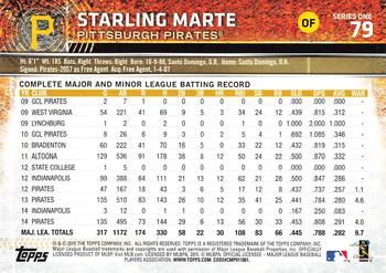 2015 Topps - Limited #79 Starling Marte Back