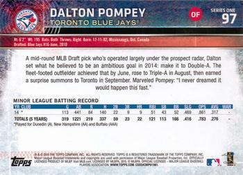 2015 Topps - Limited #97 Dalton Pompey Back