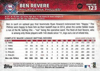 2015 Topps - Limited #123 Ben Revere Back