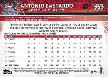 2015 Topps - Limited #222 Antonio Bastardo Back