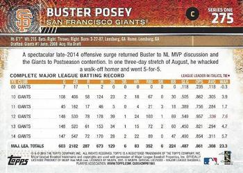 2015 Topps - Limited #275 Buster Posey Back