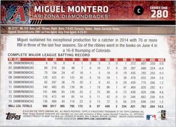 2015 Topps - Limited #280 Miguel Montero Back