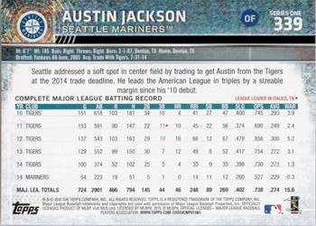 2015 Topps - Limited #339 Austin Jackson Back