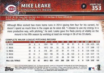 2015 Topps - Limited #353 Mike Leake Back