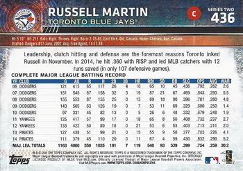 2015 Topps - Limited #436 Russell Martin Back