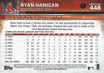 2015 Topps - Limited #448 Ryan Hanigan Back