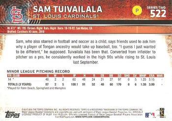 2015 Topps - Limited #522 Sam Tuivailala Back