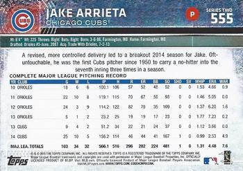 2015 Topps - Limited #555 Jake Arrieta Back