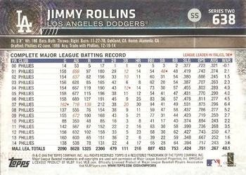 2015 Topps - Limited #638 Jimmy Rollins Back
