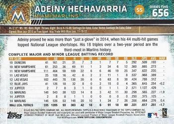 2015 Topps - Limited #656 Adeiny Hechavarria Back