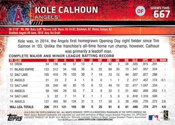 2015 Topps - Limited #667 Kole Calhoun Back