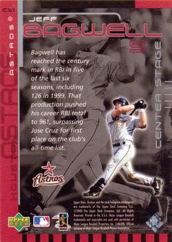 2000 Upper Deck Ovation - Center Stage Silver #CS1 Jeff Bagwell  Back