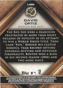 2016 Topps Legacies of Baseball - Lasting Imprints #LI-DO David Ortiz Back