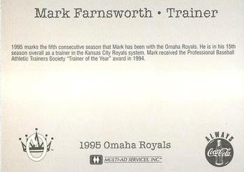1995 Multi-Ad Omaha Royals #NNO Mark Farnsworth Back