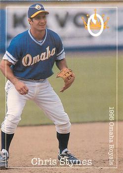 1995 Multi-Ad Omaha Royals #NNO Chris Stynes Front