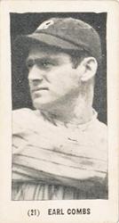 1928 Tharp's Ice Cream (F50) #21 Earle Combs Front