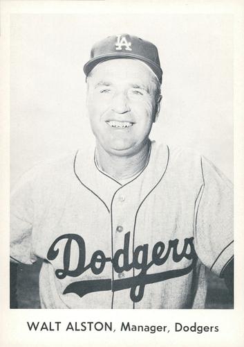 1959 Danny Goodman Los Angeles Dodgers #NNO Walter Alston Front