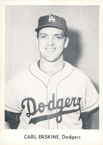 1959 Danny Goodman Los Angeles Dodgers #NNO Carl Erskine Front