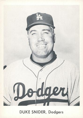 1959 Danny Goodman Los Angeles Dodgers #NNO Duke Snider Front