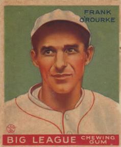 1934 World Wide Gum (V354) #43 Frank O'Rourke Front