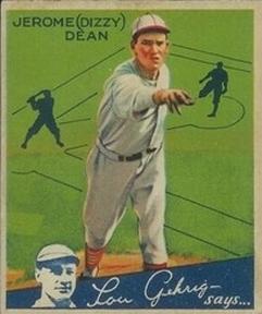1934 World Wide Gum (V354) #55 Dizzy Dean Front