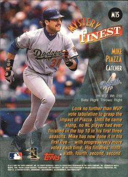 1998 Topps - Mystery Finest Bordered #M15 Mike Piazza Back