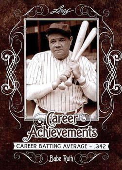 2016 Leaf Babe Ruth Collection - Career Achievements #CA-01 Babe Ruth Front