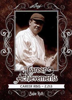 2016 Leaf Babe Ruth Collection - Career Achievements #CA-03 Babe Ruth Front