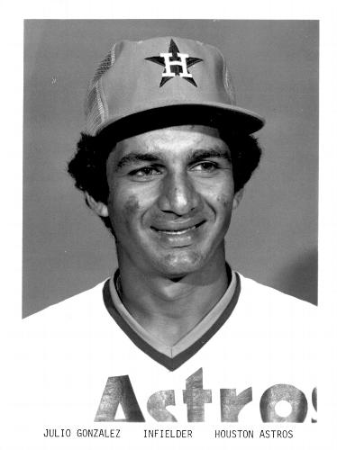 1977 Houston Astros 5x7 Photos #NNO Julio Gonzalez Front