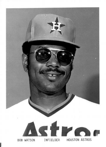 1977 Houston Astros 5x7 Photos #NNO Bob Watson Front