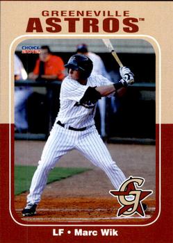 2012 Choice Greeneville Astros #29 Marc Wik Front