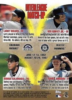 1998 Topps - Mystery Finest #ILM11 Andres Galarraga Back