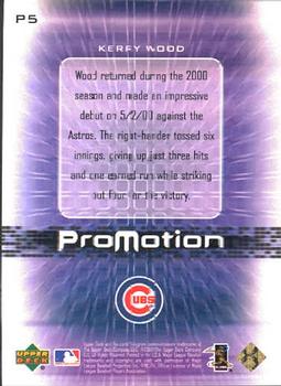 2000 Upper Deck Pros & Prospects - ProMotion #P5 Kerry Wood  Back