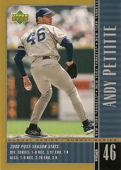 2000 Upper Deck Subway Series #NY8 Andy Pettitte  Front
