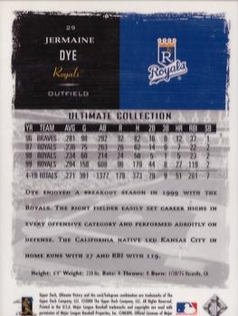 2000 Upper Deck Ultimate Victory - Ultimate Collection #29 Jermaine Dye  Back