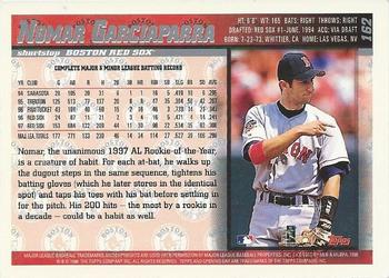 1998 Topps Opening Day #162 Nomar Garciaparra Back