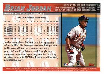 1998 Topps Opening Day #114 Brian Jordan Back