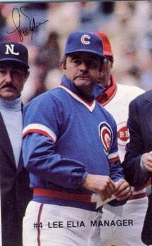 1982 Red Lobster Chicago Cubs #NNO Lee Elia Front