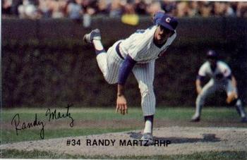 1982 Red Lobster Chicago Cubs #NNO Randy Martz Front