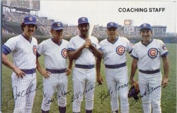 1982 Red Lobster Chicago Cubs #NNO John Vukovich / Gordy MacKenzie / Billy Williams / Billy Connors / Tom Harmon Front