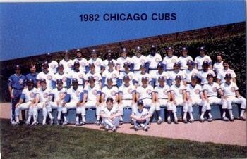 1982 Red Lobster Chicago Cubs #NNO Team Picture Front