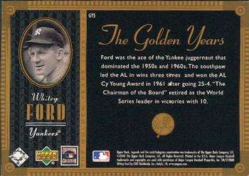 2000 Upper Deck Yankees Legends - The Golden Years #GY5 Whitey Ford  Back