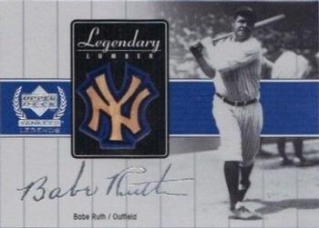 2000 Upper Deck Yankees Legends - Legendary Lumber #BR-LL Babe Ruth  Front