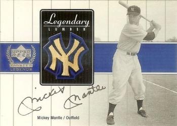2000 Upper Deck Yankees Legends - Legendary Lumber #MM-LL Mickey Mantle  Front