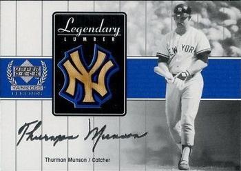 2000 Upper Deck Yankees Legends - Legendary Lumber #TM-LL Thurman Munson  Front