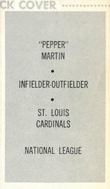 1959 Oklahoma Today #NNO Pepper Martin Back