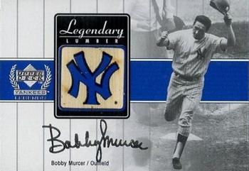 2000 Upper Deck Yankees Legends - Legendary Lumber Gold #BM-LL Bobby Murcer  Front