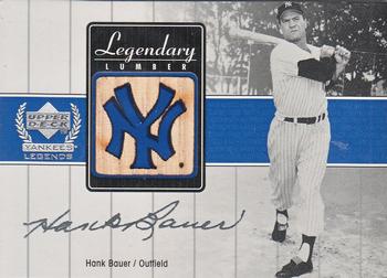 2000 Upper Deck Yankees Legends - Legendary Lumber Gold #HB-LL Hank Bauer  Front